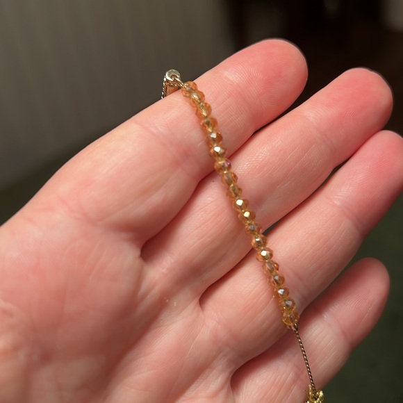 White House Black Market WHBM Sparkly Dainty Cinch Bolo Bracelet - Picture 7 of 9